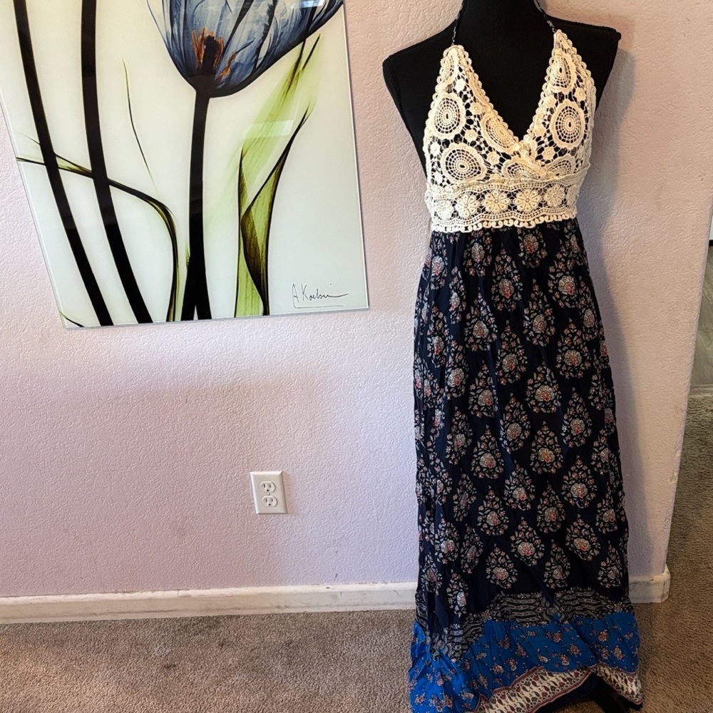 Crochet Top Boho Dress